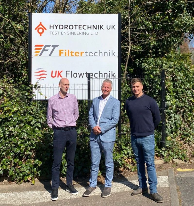 John and Mitch from Hydrotechnik with Norman from Senquip