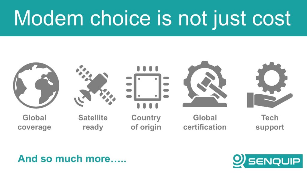 SeModem choice is not about cost